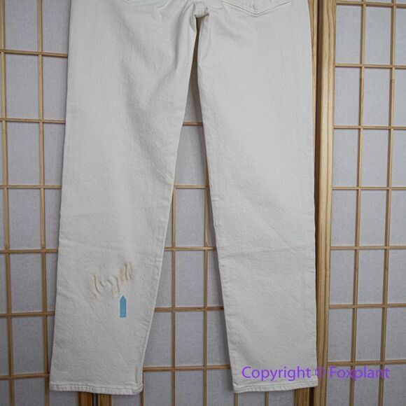 NEW Madewell Mid-Rise Perfect Vintage Straight Jean in Tile White, 25 - Picture 13 of 16